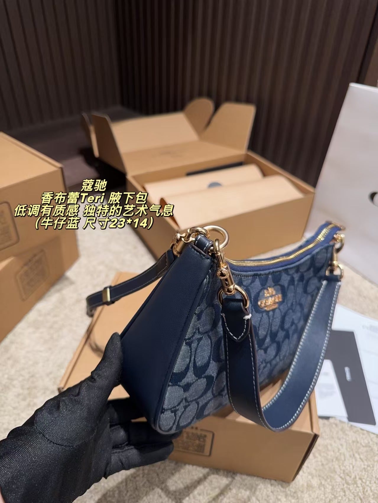 COACH(超丝光Teri 腋下包)