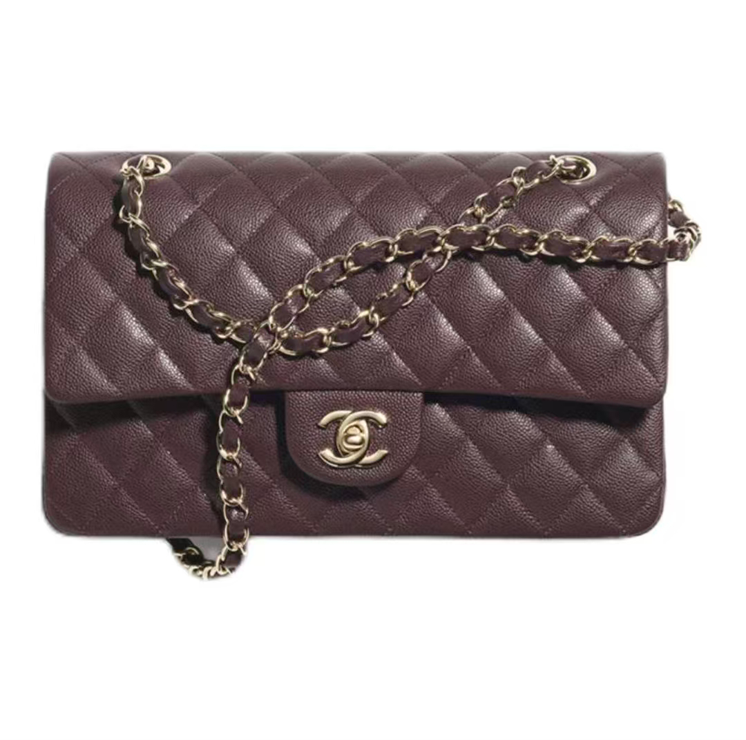 CHANEL(经典CF球纹牛皮包)