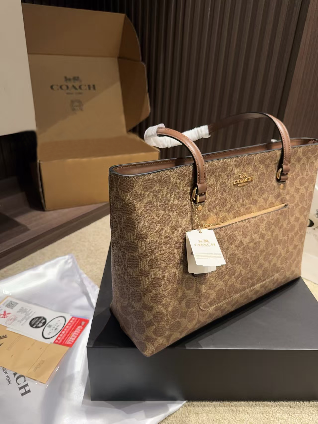 Coach 蔻驰 Gallery拉链托特包