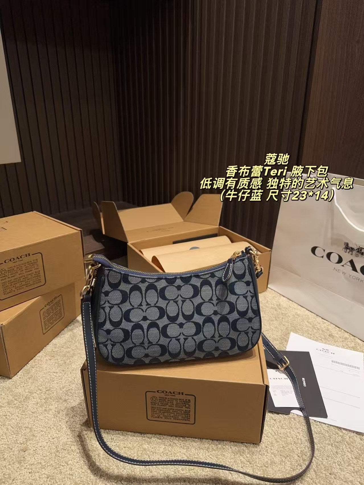 COACH(超丝光Teri 腋下包)